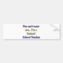 DE TERUGGETROKKEN LERAAR VAN DE SCHOOL BUMPERSTICKERS