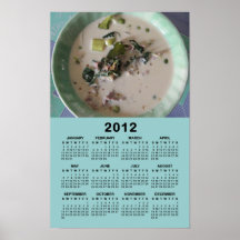 De Thaise Groene Kalender van de Kerrie 2012 Afdruk