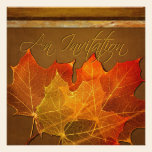 De Thanksgiving van de Bladeren van de herfst uitnodigingen