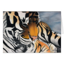 De Tijger Notecards van de slaap Kaarten