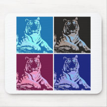 De Tijgers van het pop-art Muismatten
