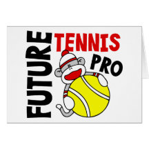 De toekomstige Aap van de Sok van het Tennis Pro Wenskaart