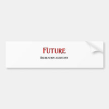De toekomstige Medewerker van de Recreatie Bumpersticker