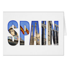 De toeristengezichten van Spanje Wenskaarten