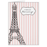 De Toren Merci Beaucoup van Eiffel Wenskaarten