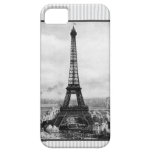 De Toren van Eiffel in de Gestreepte Wijnoogst van Case-Mate iPhone 5 Hoesje