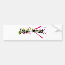 De trekkenrozen van Christus Noir van Jésus sur ta Bumperstickers