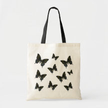 De Troep van vlinders van de Zak van de Kruidenier Canvas Tas