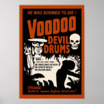 De Trommels van de Duivel van het voodoo - Poster 