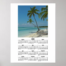 De tropische Druk van het Poster van de Kalender v