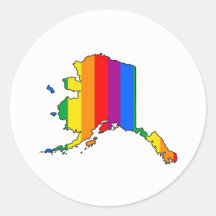 DE TROTS VAN ALASKA RONDE STICKER