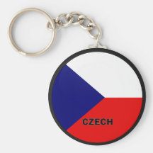 De Tsjechische Vlag van de kwaliteit Roundel Sleutel Hangers