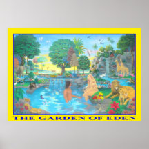 De tuin van het poster van Eden