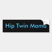 De TweelingMamma's van de heup Bumperstickers