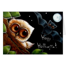 DE UIL VAN HET BABY & DE KAART VAN HALLOWEEN VAN D