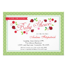 De Uitnodiging van dame Bug Baby shower