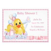 De Uitnodiging van de Douche van BathTimeDuck van 