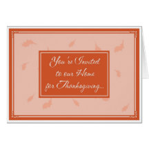 De Uitnodiging van de Thanksgiving Wenskaarten