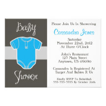 De Uitnodiging van het baby shower (de Blauwe Uitr