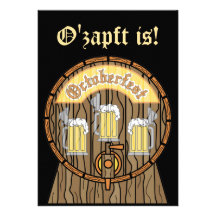 De Uitnodiging van het Vaatje van Oktoberfest