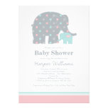 De Uitnodigingen van het Baby shower van de olifan