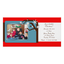 De Uitnodigingen van Kerstmis van de Foto van de F Gepersonaliseerde Fotokaarten