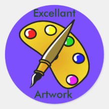 De uitstekende Sticker van het Kunstwerk