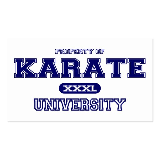 De Universiteit van de karate Visitekaartje