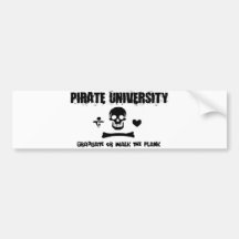 De Universiteit van de piraat Bumpersticker