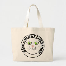 De Vakantie van de kat: Heb Kerstmis Meowy Canvas Tas