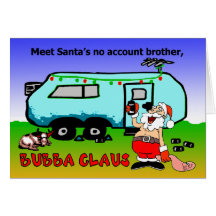 De Vakantie van Kerstmis van Claus van Bubba Wenskaart