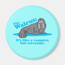 De vampier van Walrussen Koelkast Magneetje