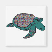 De veelkleurige shell magneet van de zeeschildpad