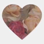 De Verbinding van de Envelop van het Hart van Rose Hartvormige Stickers