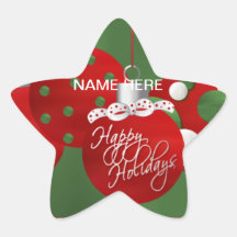 De VERBINDING van de Vakantie van KERSTMIS persona Ster Sticker