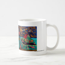 De Verbinding van Juke van het blauw Koffie Beker