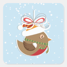 De Verbindingen van de Gift van de Vakantie van de Vierkant Stickers
