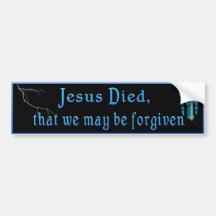 De vergeven sticker van de Bumper Bumpersticker