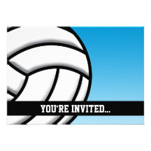 De Verjaardag van het volleyball Uitnodiging