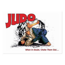 De Vernauwing van het judo uit Visitekaart Sjablonen