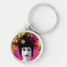 De verspreide Kunst Keychain van Herinneringen Sleutel Hanger