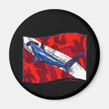De Verwezenlijkingen van de Vlag van DiverDown Magneet