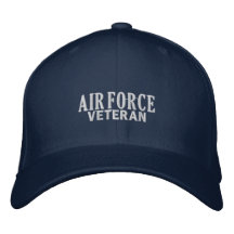 De Veteraan van de Luchtmacht Geborduurde Baseball Caps