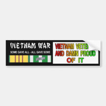 de veteraan van Vietnam Bumperstickers