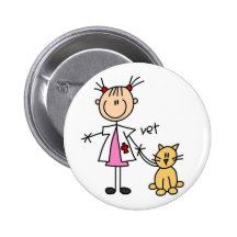 De veterinaire Knoop van het Cijfer van de Stok Speld Buttons