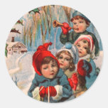 De Victoriaans Stickers van Kerstmis