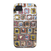 De Vierkanten van het chroom Vibe iPhone 4 Case