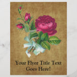 De vintage Fuchsia nam toe Gepersonaliseerde Folder