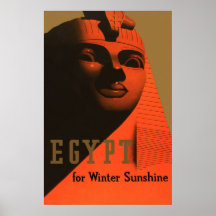 De Vintage Reis van "Egypte voor de Zonneschijn va Afdruk
