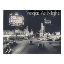 De vintage Strook van Las Vegas Wens Kaarten